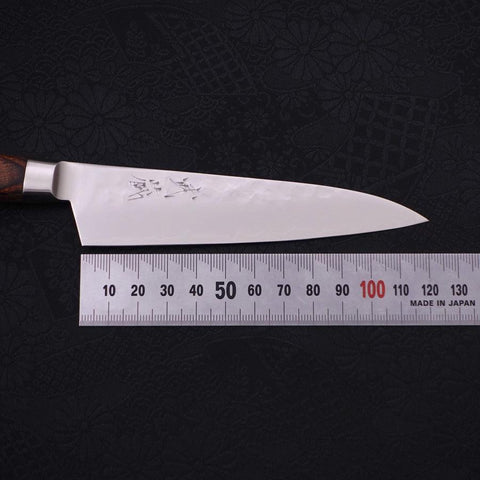 Petty knife VG-5 Tsuchime Western Handle 120mm (4.7”)-[Musashi]-[Japanese-Kitchen-Knives]