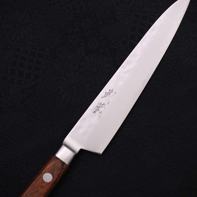 Petty knife VG-5 Tsuchime Western Handle 150mm-VG-5-Polished-Western Handle-[Musashi]-[Japanese-Kitchen-Knives]
