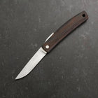 Pocket Knife VG-10 Wenge Outdoor Knives 60mm with Leather Sheath-[Musashi]-[Japanese-Kitchen-Knives]