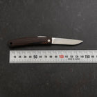 Pocket Knife VG-10 Wenge Outdoor Knives 60mm with Leather Sheath-[Musashi]-[Japanese-Kitchen-Knives]