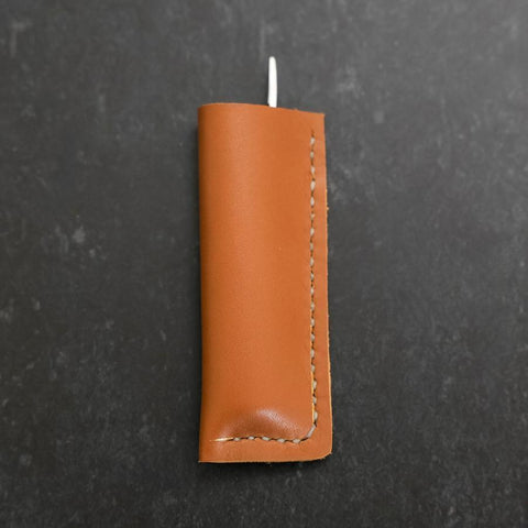 Pocket Knife VG-10 Wenge Outdoor Knives 60mm with Leather Sheath-[Musashi]-[Japanese-Kitchen-Knives]