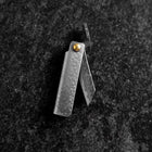 Pocket Knife White Steel #2 60mm Carbon Kurouchi Tsuchime Knifegata with Paulownia Wooden Box-[Musashi]-[Japanese-Kitchen-Knives]