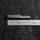 Pocket Knife White Steel #2 60mm Carbon Kurouchi Tsuchime Knifegata with Paulownia Wooden Box-[Musashi]-[Japanese-Kitchen-Knives]