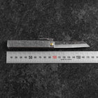Pocket Knife White Steel #2 75mm Carbon Tsuchime Knifegata with Paulownia Wooden Box (2.9”)-[Musashi]-[Japanese-Kitchen-Knives]