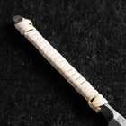 Razor/Kamisori Blue Steel #2 Kurouchi White Cord Handle 50mm with wooden box-[Musashi]-[Japanese-Kitchen-Knives]