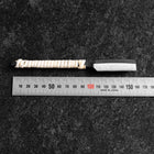 Razor/Kamisori Blue Steel #2 Kurouchi White Cord Handle 50mm with wooden box-[Musashi]-[Japanese-Kitchen-Knives]