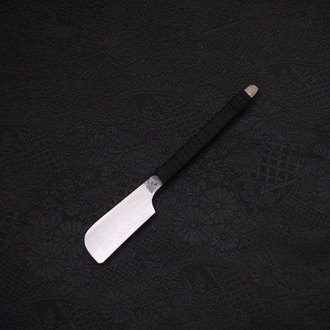 Razor/Kamisori Blue Steel #2 Suminagashi Cord Handle 50mm (2”)-[Musashi]-[Japanese-Kitchen-Knives]