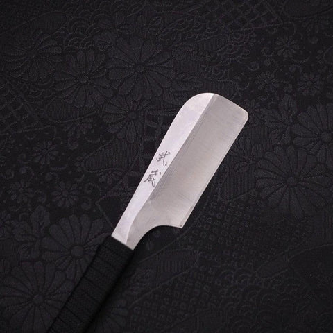 Razor/Kamisori Blue Steel #2 Suminagashi Cord Handle 50mm (2”)-[Musashi]-[Japanese-Kitchen-Knives]