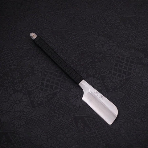 Razor/Kamisori Blue Steel #2 Suminagashi Cord Handle 50mm (2”)-[Musashi]-[Japanese-Kitchen-Knives]