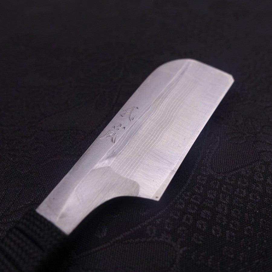 Razor/Kamisori Blue steel #2 Suminagashi Cord handle 50mm-Blue steel #2-Suminagashi-[Musashi]-[Japanese-Kitchen-Knives]
