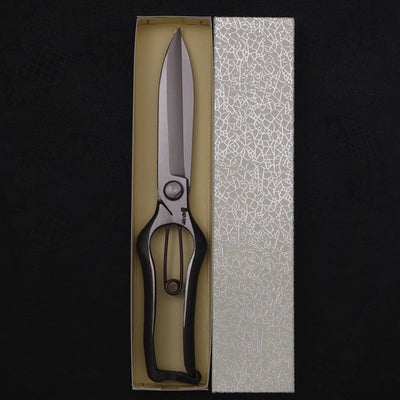 Black Musashi Pruning Shears / Garden Scissors Long Forged Handmade 270mm