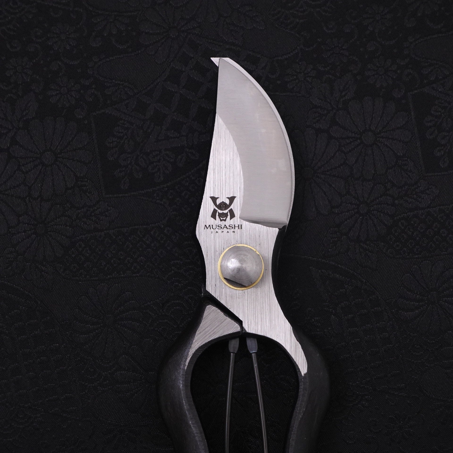 Black Musashi Pruning Shears / Garden Scissors B Type Forged Handmade 200mm