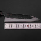 Sabaki Blue Steel #1 Kurouchi Buffalo Magnolia Handle 150mm (5.9”)-[Musashi]-[Japanese-Kitchen-Knives]