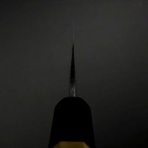 Sabaki Blue Steel #1 Kurouchi Buffalo Magnolia Handle 150mm-[Musashi]-[Japanese-Kitchen-Knives]