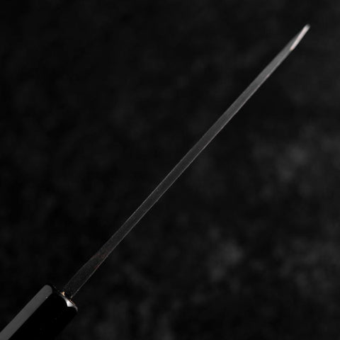 Sabaki White Steel #2 Kurouchi Buffalo Ebony Handle 140mm (5.5”)-[Musashi]-[Japanese-Kitchen-Knives]