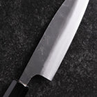 Sabaki White Steel #2 Kurouchi Buffalo Ebony Handle 140mm-[Musashi]-[Japanese-Kitchen-Knives]