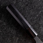 Sabaki White Steel #2 Kurouchi Buffalo Ebony Handle 140mm-[Musashi]-[Japanese-Kitchen-Knives]