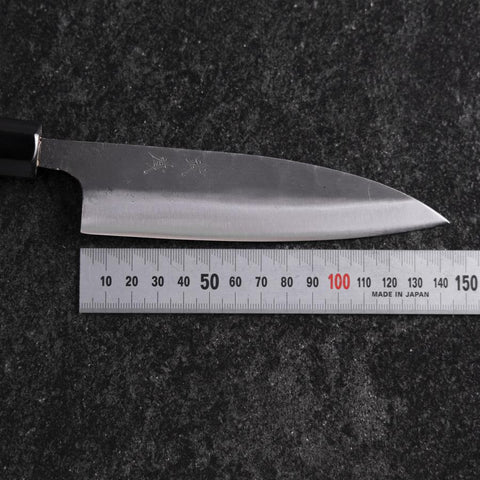 Sabaki White Steel #2 Kurouchi Buffalo Ebony Handle 140mm-[Musashi]-[Japanese-Kitchen-Knives]