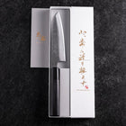 Sabaki White Steel #2 Kurouchi Buffalo Ebony Handle 140mm-[Musashi]-[Japanese-Kitchen-Knives]