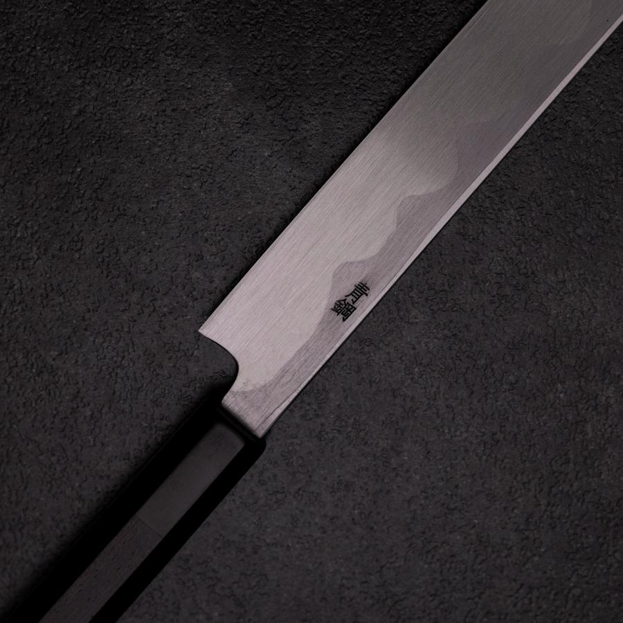 先丸蛸引 青紙2号 黒打 水牛ウェンジ柄 300mm – MUSASHI