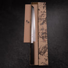 Sakimaru Takohiki Blue Steel #2 Kasumi Buffalo Ebony Handle 300mm-[Musashi]-[Japanese-Kitchen-Knives]
