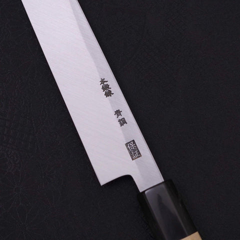 Sakimaru Takohiki Blue Steel #2 Kasumi Buffalo Magnolia Handle 270mm (10.6”)-[Musashi]-[Japanese-Kitchen-Knives]
