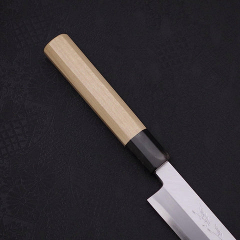 Sakimaru Takohiki Blue Steel #2 Kasumi Buffalo Magnolia Handle 270mm (10.6”)-[Musashi]-[Japanese-Kitchen-Knives]