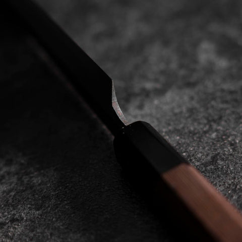 Sakimaru Takohiki Blue Steel #2 Kurouchi Buffalo Wenge Handle 270mm (10.6”)-[Musashi]-[Japanese-Kitchen-Knives]