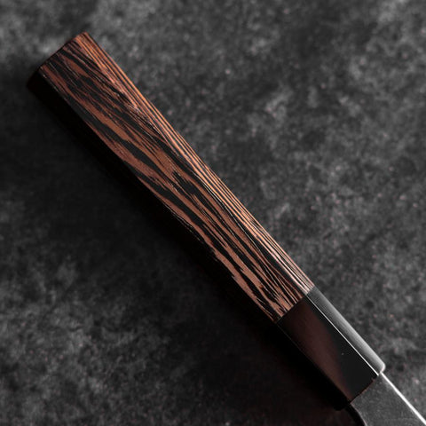 Sakimaru Takohiki Blue Steel #2 Kurouchi Buffalo Wenge Handle 270mm (10.6”)-[Musashi]-[Japanese-Kitchen-Knives]