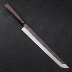 Sakimaru Takohiki Blue Steel #2 Kurouchi Buffalo Wenge Handle 300mm (11.8”)-[Musashi]-[Japanese-Kitchen-Knives]
