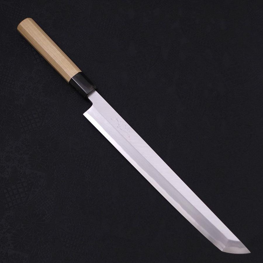 Sakimaru Takohiki Blue Steel #2 Kasumi Buffalo Magnolia Handle 270mm-[Musashi]-[Japanese-Kitchen-Knives]