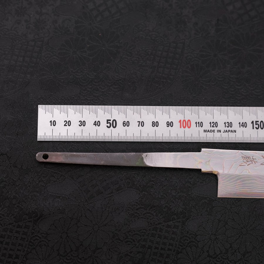 堺匠味正　銀三　ダマスカス　先丸タコ　300mm 黒檀水牛八角柄　白鞘付 先丸蛸引 銀三 ニッケル ダマスカス 300mm – MUSASHI