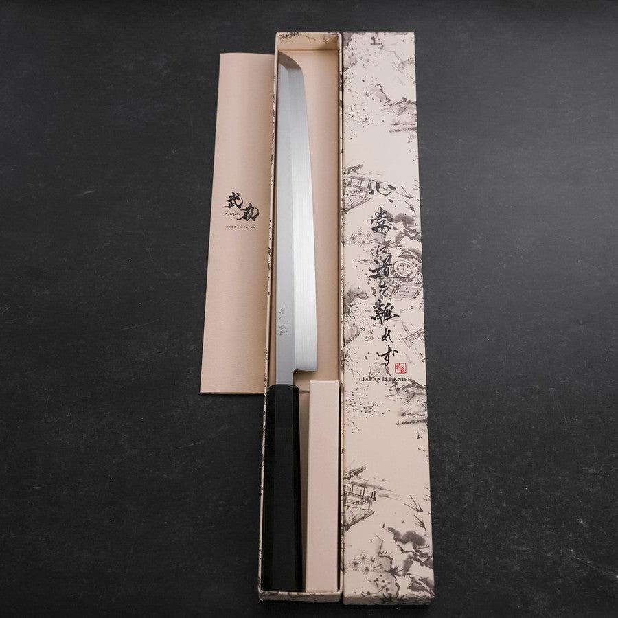 先丸蛸引 白紙2号 磨き 八角水牛柄 270mm – MUSASHI