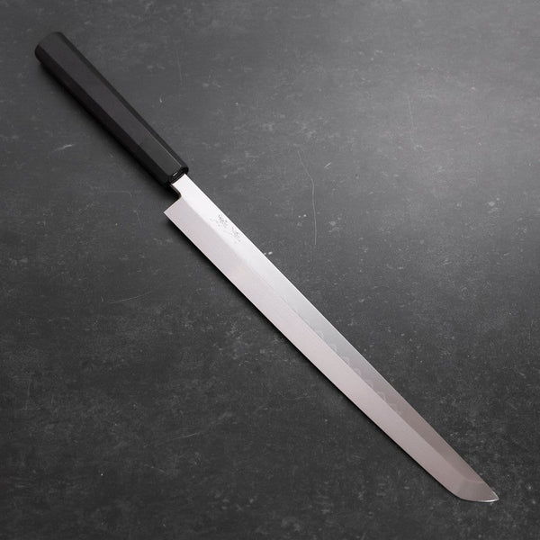 Sakimaru Takohiki White Steel #2 Honyaki Buffalo Ebony Handle