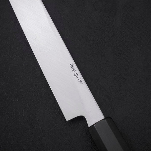 Sakimaru Takohiki White Steel #2 Kasumi Buffalo Ebony Handle 270mm (10.6”)-[Musashi]-[Japanese-Kitchen-Knives]