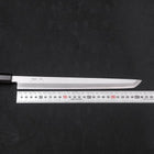Sakimaru Takohiki White Steel #2 Kasumi Buffalo Ebony Handle 270mm (10.6”)-[Musashi]-[Japanese-Kitchen-Knives]