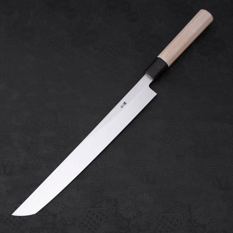 Sakimaru Takohiki White Steel #2 Kasumi Buffalo Magnolia Handle 270mm (10.6”)-[Musashi]-[Japanese-Kitchen-Knives]