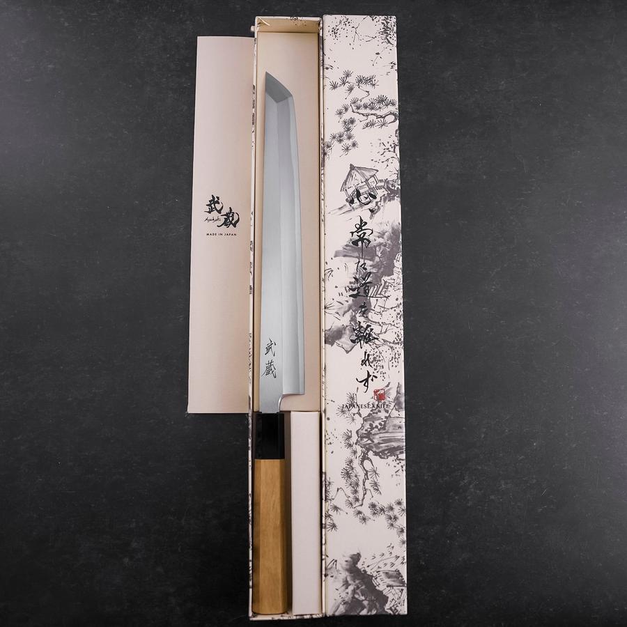 先丸蛸引 白紙2号 霞 水牛チーク柄 270mm – MUSASHI