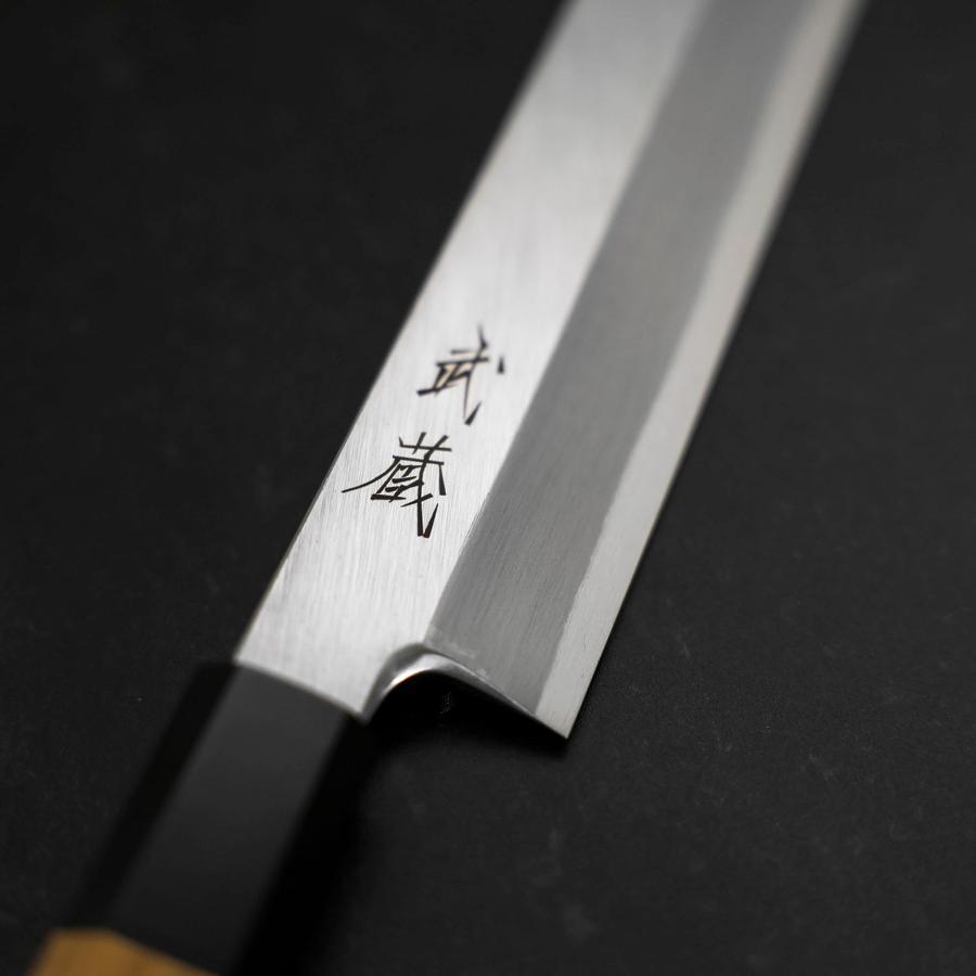 Takotako様 Sakimaru Takohiki White Steel #2 Kasumi Buffalo Teak Handle 300mm