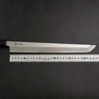 Sakimaru Takohiki White Steel #2 Kasumi Buffalo Teak Handle 300mm (11.8”)-[Musashi]-[Japanese-Kitchen-Knives]