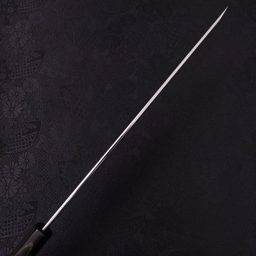 先丸蛸引 白二水本焼 月富士 鏡面 黒檀水牛柄 270mm – MUSASHI
