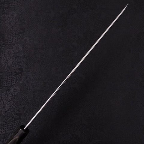 Sakimaru Takohiki White Steel #2 Moon-Fuji Water Honyaki Buffalo Ebony Handle 270mm (10.6”)-[Musashi]-[Japanese-Kitchen-Knives]