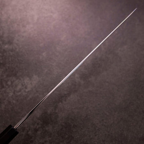 Sakimaru Takohiki White Steel #2 Moon-Fuji Water Honyaki Buffalo Ebony Handle 270mm with Magnolia Sheath (10.6”)-[Musashi]-[Japanese-Kitchen-Knives]