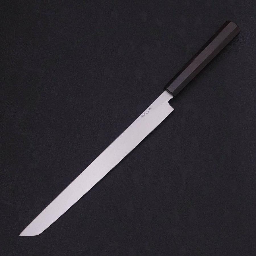 Sakimaru Takohiki White steel #2 Kasumi Buffalo Ebony Handle 270mm-White steel #2-Kasumi-Japanese Handle-[Musashi]-[Japanese-Kitchen-Knives]
