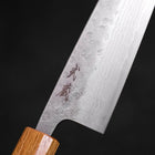 Santoku 440C Nashiji Damascus Oak Handle 165mm (6.5”)-[Musashi]-[Japanese-Kitchen-Knives]