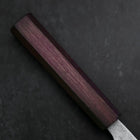 Santoku 440C Nashiji Damascus Purple Urushi Handle 165mm (6.5”)-[Musashi]-[Japanese-Kitchen-Knives]