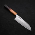 Santoku 440C Nashiji Damascus Yaki Urushi Handle 165mm (6.5”)-[Musashi]-[Japanese-Kitchen-Knives]