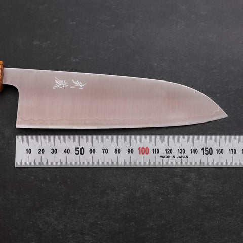 Santoku 440C Polished Oak Handle 165mm (6.5”)-[Musashi]-[Japanese-Kitchen-Knives]