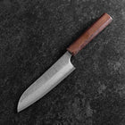 Santoku AUS-10 Nashiji Damascus Wenge Handle 165mm-[Musashi]-[Japanese-Kitchen-Knives]
