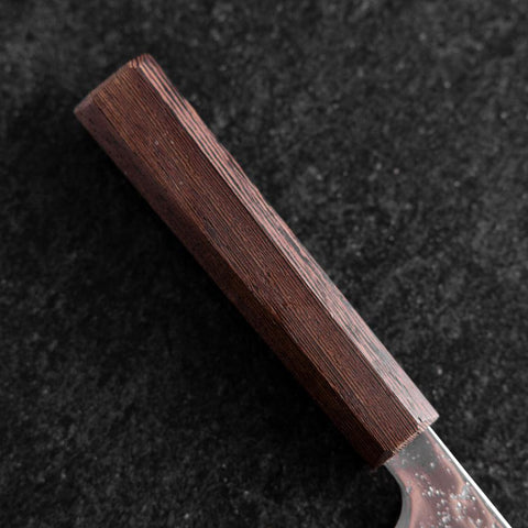 Santoku AUS-10 Nashiji Damascus Wenge Handle 165mm-[Musashi]-[Japanese-Kitchen-Knives]